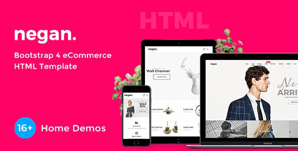 Negan - Minimal eCommerce HTML Template Negan - Minimal eCommerce HTML Template