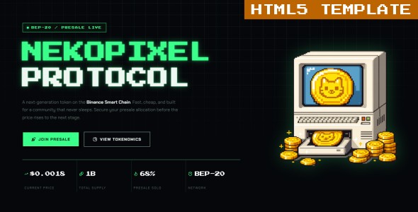 Nekopixel | Crypto Token Presale & ICO Launchpad HTML Template Nekopixel | Crypto Token Presale & ICO Launchpad HTML Template