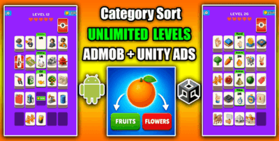 NextLevelGames | Category Sort Puzzle 2D Unity Game Template