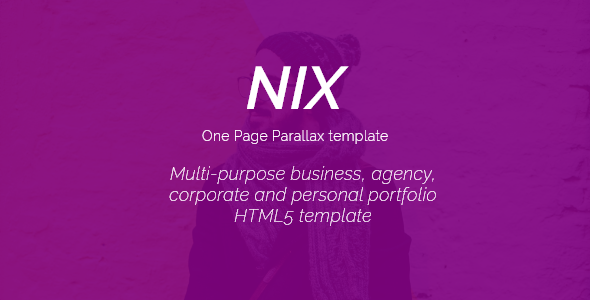 Nix - One Page Parallax Nix - One Page Parallax