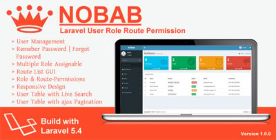 Nobab - Laravel User Role Route Permission