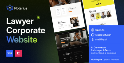 Notarius -  Lawyer Legal Advisor WordPress Theme