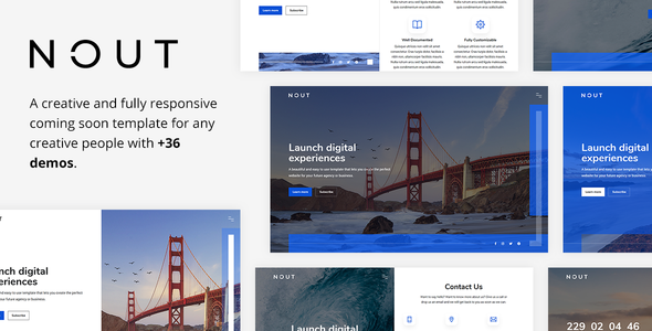 Nout - Creative Coming Soon Template Nout - Creative Coming Soon Template