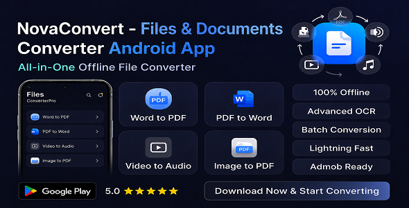 NovaConvert - Files & Documents Converter Android App NovaConvert - Files & Documents Converter Android App