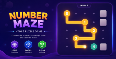 NumberMaze | HTML5 Number Path Puzzle Game