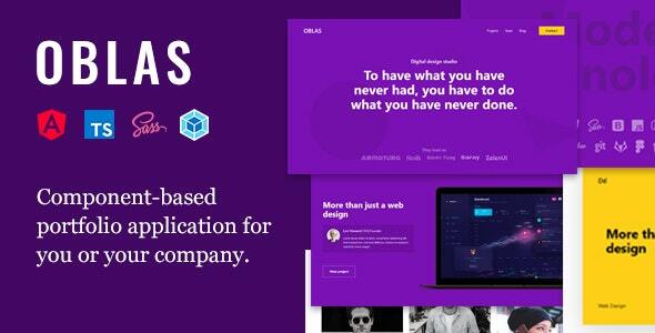Oblas - Angular Portfolio Web Application Oblas - Angular Portfolio Web Application