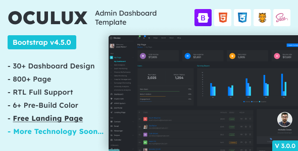 Oculux - Bootstrap 4.5.0 Admin Dashboard Template & UI KIT Oculux - Bootstrap 4.5.0 Admin Dashboard Template & UI KIT