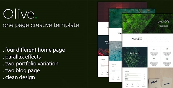 Olive - One Page Multi Purpose Template Olive - One Page Multi Purpose Template