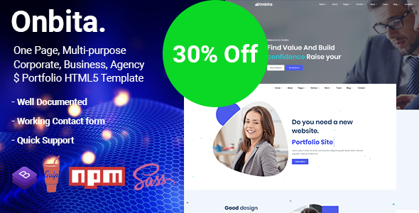 Onbita - Multipurpose Business and Corporate Template Onbita - Multipurpose Business and Corporate Template