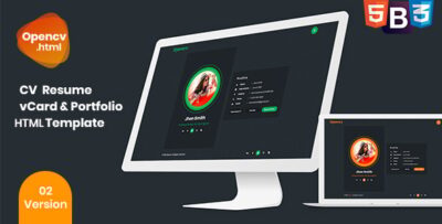 Opencv - CV / Resume / vCard / Portfolio HTML5 Template