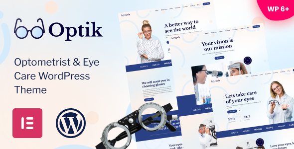 Optik - Optometrist & Eye Care WordPress Theme Optik - Optometrist & Eye Care WordPress Theme