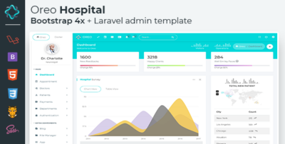 Oreo Hospital - Laravel with Bootstrap Admin Dashboard Template