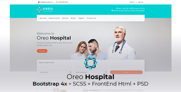 Oreo Hospital Website html template Oreo Hospital Website html template
