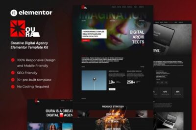 Oura - Creative Digital Agency Elementor Template Kit