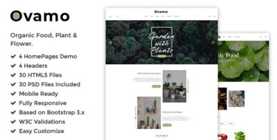 Ovamo - Organic Store HTML5 Template