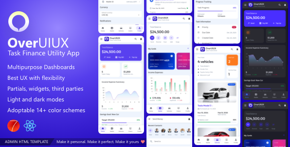Overux Mobile Multipurpose - Framework7 React App Template Overux Mobile Multipurpose - Framework7 React App Template