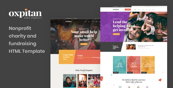 Oxpitan - Nonprofit Charity and Fundraising HTML5 Template Oxpitan - Nonprofit Charity and Fundraising HTML5 Template
