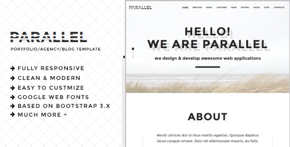 Parallel - Minimal Agency / Portfolio HTML5 Template Parallel - Minimal Agency / Portfolio HTML5 Template