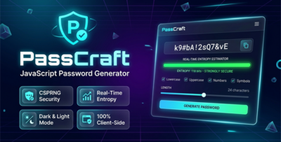 PassCraft | JavaScript Password Generator