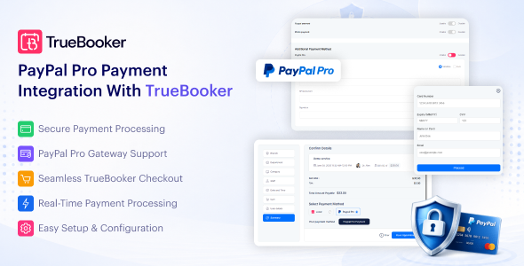 PayPal Pro Payment Integration for TrueBooker PayPal Pro Payment Integration for TrueBooker