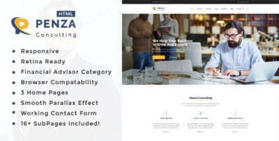Penza : Business Consulting and Professional Services HTML Template
