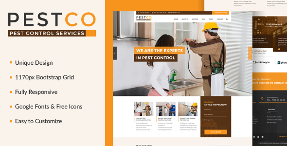 Pestco - Pest Control Template Pestco - Pest Control Template