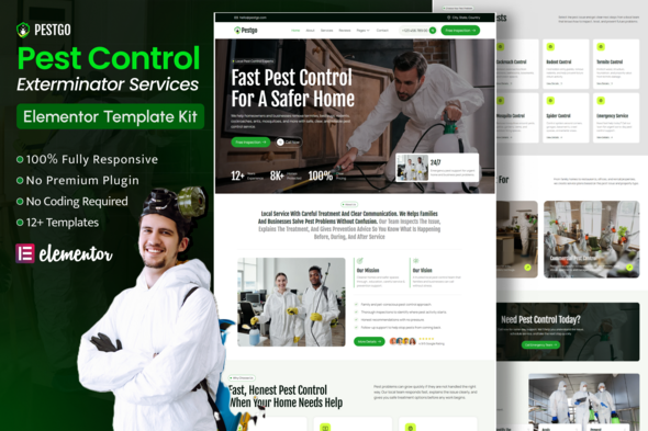 Pestgo – Pest Control Services Elementor Template Kit Pestgo – Pest Control Services Elementor Template Kit