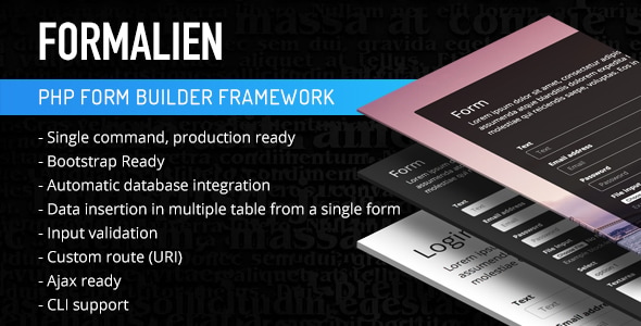 PHP Form Builder Framework PHP Form Builder Framework