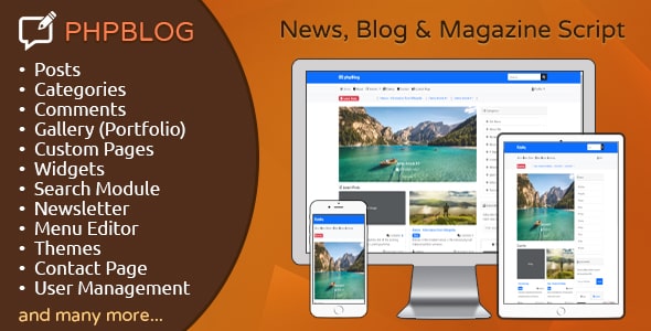 phpBlog - News, Blog & Magazine CMS phpBlog - News, Blog & Magazine CMS