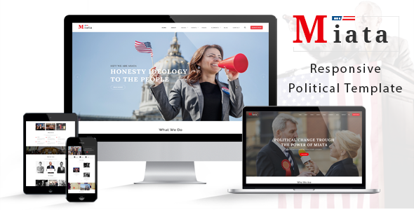 Political Party Website Template - Miata Political Party Website Template - Miata