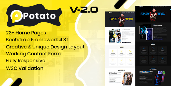 Potato - Personal Portfolio Template Potato - Personal Portfolio Template