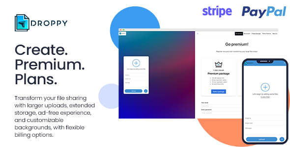 Premium subscription - Droppy online file transfer and sharing Premium subscription - Droppy online file transfer and sharing