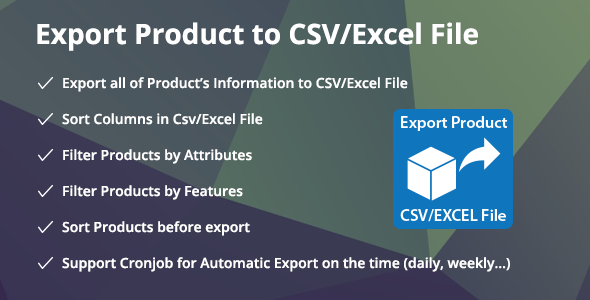 Prestashop Export Product to CSV/Excel File Module Prestashop Export Product to CSV/Excel File Module