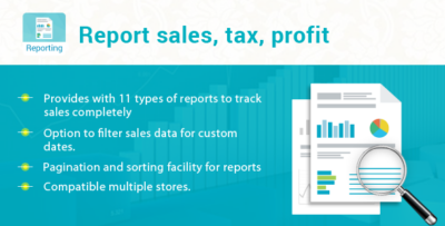 Prestashop Report sales, tax, profit Module