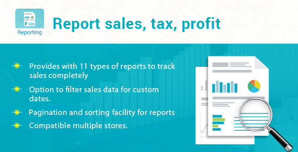 Prestashop Report sales, tax, profit Module Prestashop Report sales, tax, profit Module