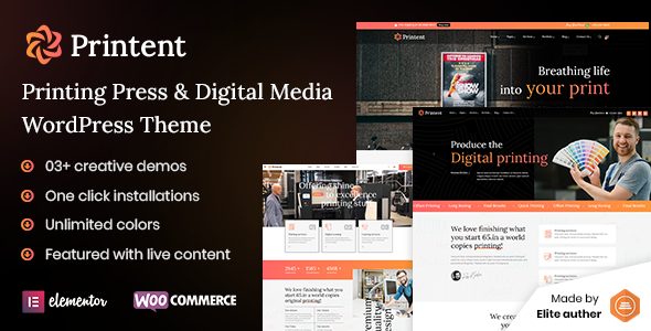 Printent - Printing Press & Digital Media WordPress Theme Printent - Printing Press & Digital Media WordPress Theme