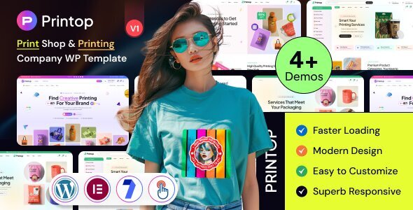 Printop - Print Shop & Printing Company WordPress Theme Printop - Print Shop & Printing Company WordPress Theme
