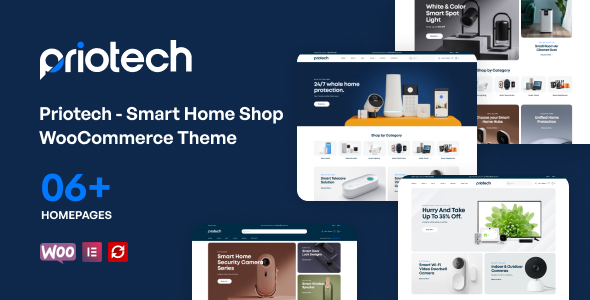Priotech - Smart Home Shop WooCommerce Theme Priotech - Smart Home Shop WooCommerce Theme