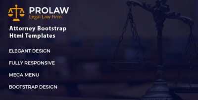 Prolaw Legal Law Firm - Attorney Bootstrap HTML Template