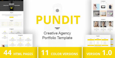 PUNDIT - Creative Agency Portfolio Template