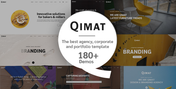 QIMAT - Creative Agency, Corporate and Portfolio Multi-purpose Template QIMAT - Creative Agency, Corporate and Portfolio Multi-purpose Template