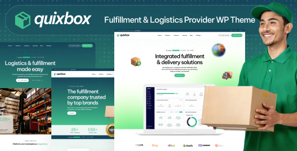 Quixbox - Fulfillment & Logistics Provider WordPress Theme Quixbox - Fulfillment & Logistics Provider WordPress Theme