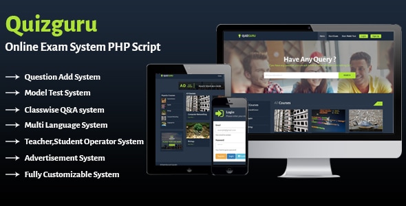 Quizguru - Online Exam System PHP Script Quizguru - Online Exam System PHP Script