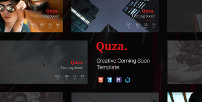 Quza - Creative Coming Soon Template