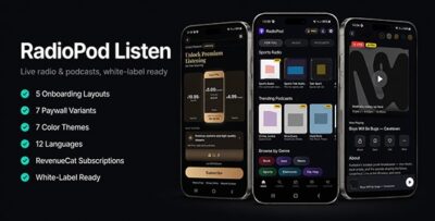 RadioPod | Flutter Live Radio and Podcast App