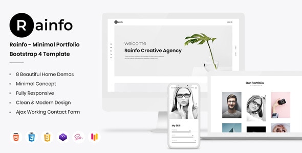 Rainfo - Portfolio and Agency Template Rainfo - Portfolio and Agency Template