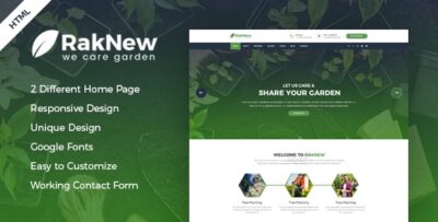 RakNew - Gardening and Landscaping HTML Template