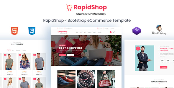RapidShop - eCommerce Bootstrap HTML Template RapidShop - eCommerce Bootstrap HTML Template