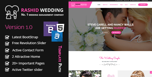 Rashid - Wedding and Event Planner HTML Template Rashid - Wedding and Event Planner HTML Template
