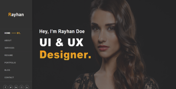 Rayhan - Responsive One Page Portfolio Template Rayhan - Responsive One Page Portfolio Template